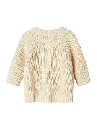 LIL ATELIER | Gilet en tricot pour bébé NBNEMLEN | creme
